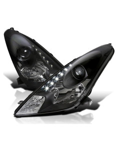 Faros Proyector LED Negro SPEC-D TUNING para Toyota Celica 2000-2005