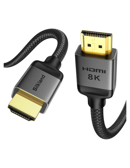 Cable HDMI 2.1 Silkland 0.30m Ultra Alta Velocidad 48Gbps