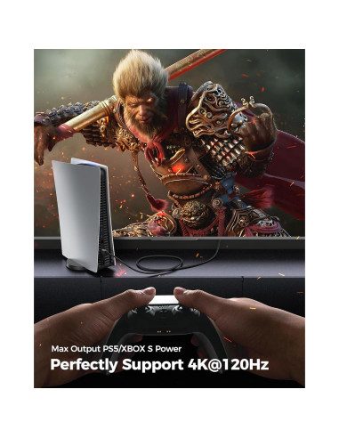 Cable HDMI 2.1 Silkland 0.30m Ultra Alta Velocidad 48Gbps