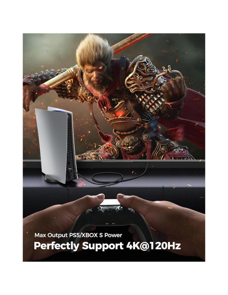 Cable HDMI 2.1 Silkland 0.30m Ultra Alta Velocidad 48Gbps