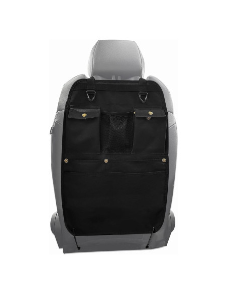 Organizador de respaldo de asiento BEATUNEE negro 6 bolsillos