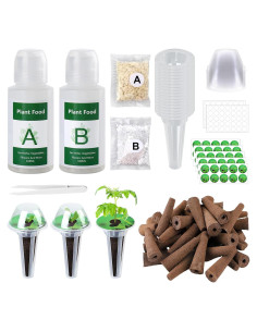 Kit Hidropónico Bigmeta - 50 Esponjas, Alimento y Canastas