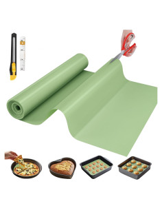 Alfombrilla de Silicona GTJ 183x30 cm Antiadherente Verde