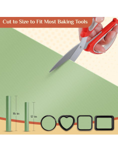 Alfombrilla de Silicona GTJ 183x30 cm Antiadherente Verde 2