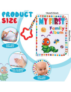 Álbum Familiar de Tela Suave Fullhawl 17 Fotos 14x18 cm 2