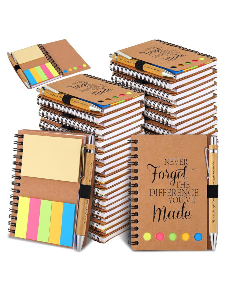 30 Juegos de Cuadernos Espirales y Bolígrafos Czlotyh