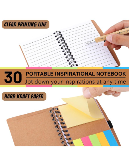 30 Juegos de Cuadernos Espirales y Bolígrafos Czlotyh