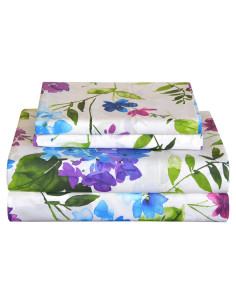 Juego de Sábanas Reina 4 Piezas Pointehaven 100% Algodón Percale