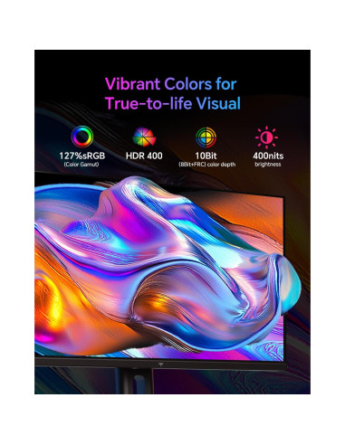 Monitor Gaming KTC 24" QHD 180Hz IPS HDR400 Altura Ajustable