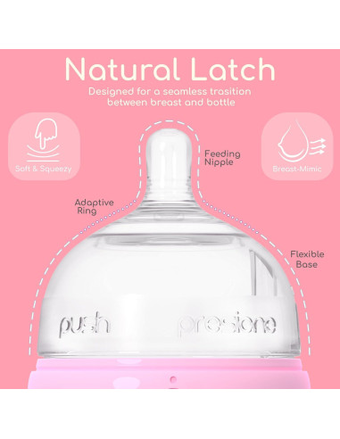 Biberones Anti-Cólicos INTTERO 9oz (266ml) 2pk Azul