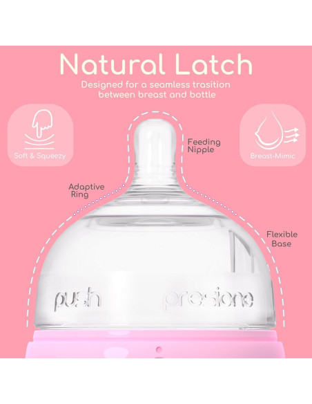 Biberones Anti-Cólicos INTTERO 9oz (266ml) 2pk Azul