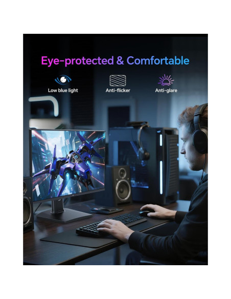 Monitor Gaming KTC 24" QHD 180Hz IPS HDR400 Altura Ajustable