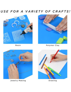 Hojas de Silicona Grande 2 Pack Blue Moon Beads 40x30 cm 2