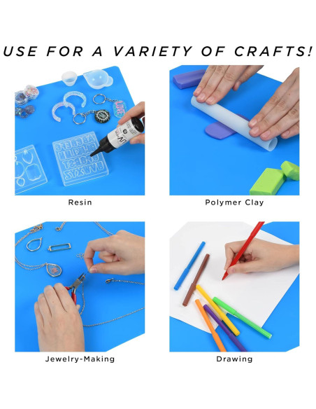 Hojas de Silicona Grande 2 Pack Blue Moon Beads 40x30 cm