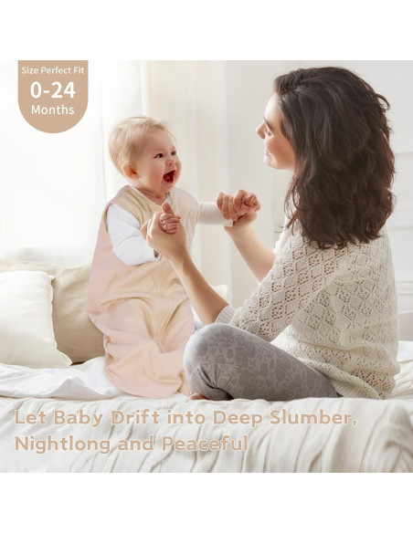 Saco de Sueño para Bebés 0-6 Meses Wrrernsin 100% Algodón