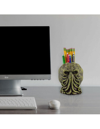 Maceta Cthulhu Toy Vault 10 cm Resina Verde con Negro