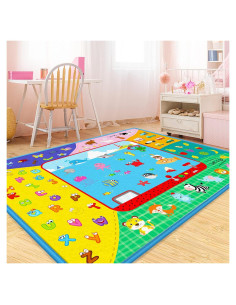 Alfombra de Gateo Extra Grande Algodón 200x147cm Antideslizante