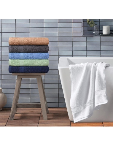 Juego de Toallas de Baño 6 Piezas Algodón Towel and Linen Mart
