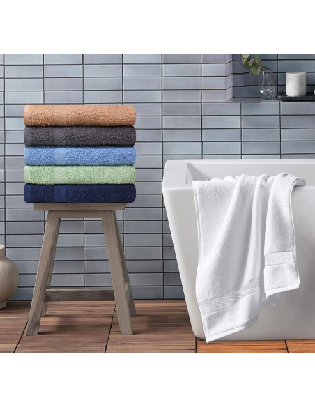 Juego de Toallas de Baño 6 Piezas Algodón Towel and Linen Mart