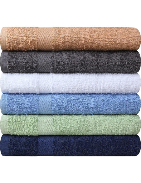 Juego de Toallas de Baño 6 Piezas Algodón Towel and Linen Mart