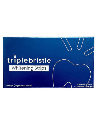 Tiras Blanqueadoras Triple Bristle para Dientes Sensibles - 14 Unidades