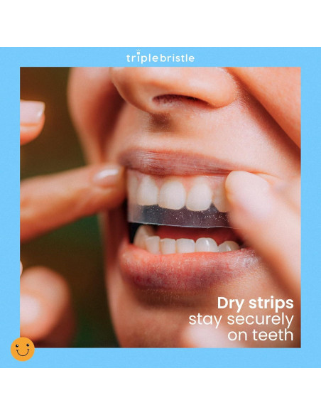 Tiras Blanqueadoras Triple Bristle para Dientes Sensibles - 14 Unidades