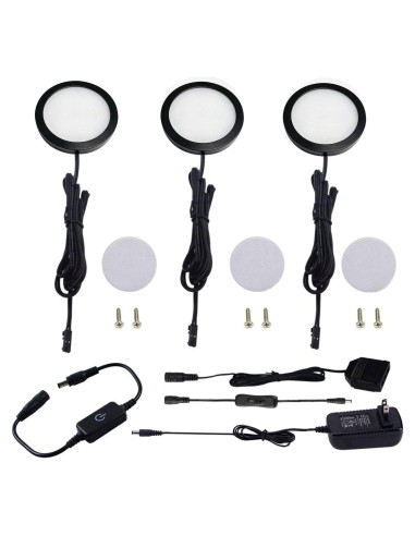 Kit de Iluminación LED AIBOO 3 Luces Regulables Blanco Cálido