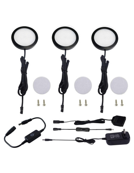 Kit de Iluminación LED AIBOO 3 Luces Regulables Blanco Cálido