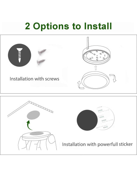 Kit de Iluminación LED AIBOO 3 Luces Regulables Blanco Cálido