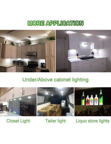 Kit de Iluminación LED AIBOO 3 Luces Regulables Blanco Cálido