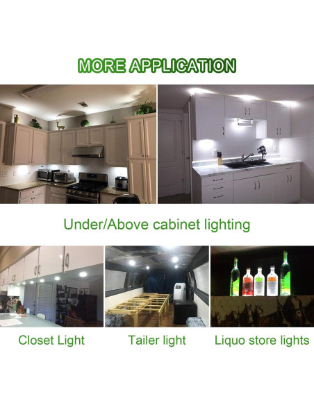 Kit de Iluminación LED AIBOO 3 Luces Regulables Blanco Cálido