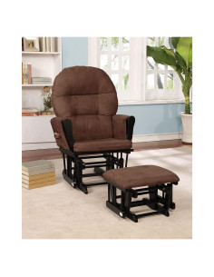 Conjunto Glider y Ottoman Naomi Home - Silla de Lactancia Negro