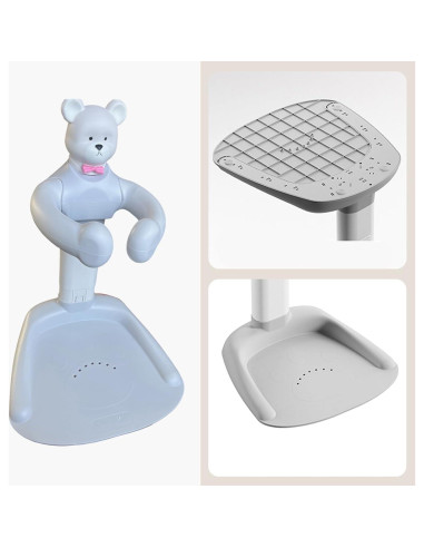 Soporte para Ducha de Bebé Ajustable Gris - Seguridad Antideslizante