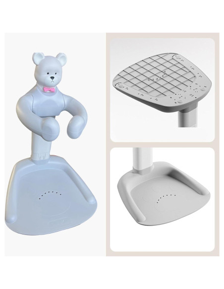 Soporte para Ducha de Bebé Ajustable Gris - Seguridad Antideslizante