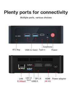 Beelink Mini PC SER5 Ryzen 5 5500U 16GB RAM 500GB SSD 2