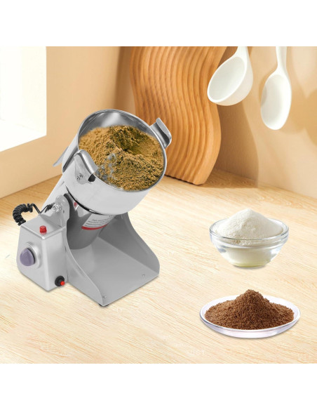 Molino de Grano Eléctrico Headery 1000g 3600W Acero Inoxidable