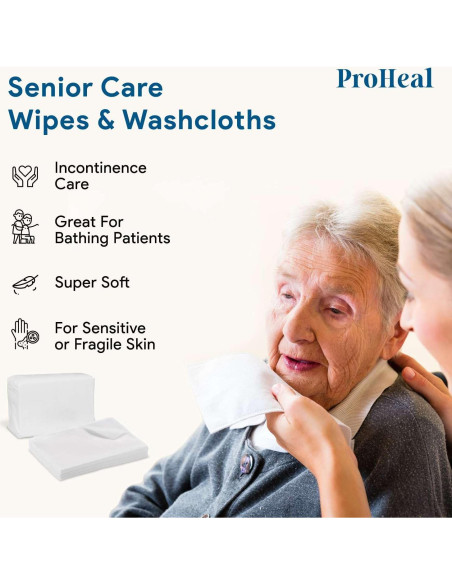Toallitas Secas Desechables ProHeal - 1200 Unidades - 18x33 cm