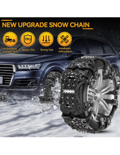 Cadenas de Nieve AUTOXBERT Antideslizantes 165-275mm 2