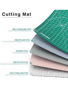 Alfombrilla de Corte DIYSELF 20x15cm PVC Autocurativa Verde 2