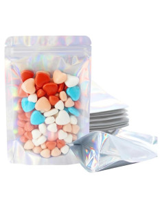 Bolsas Holográficas Mylar 4CP 100 Pcs 11x16 cm Reutilizables