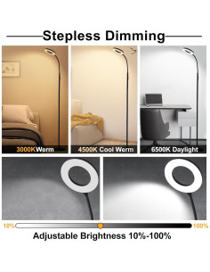 Lámpara de Pie LED YOPSTAR 12W 1000LM con Control Remoto 2