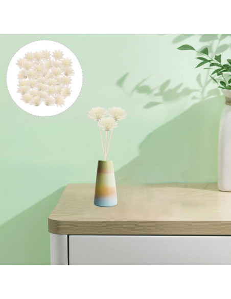 100 Flores Difusoras de Aroma WOFASHPURET - Rosa Blanca 5x5cm