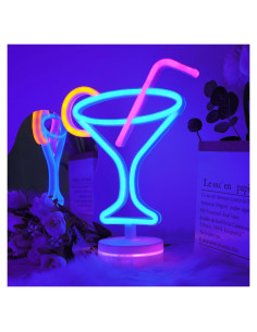 Letrero de Neón LED Cerveza WIOSOUL para Bar 28.4x19.5cm