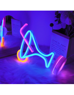 Letrero de Neón LED Cerveza WIOSOUL para Bar 28.4x19.5cm 2