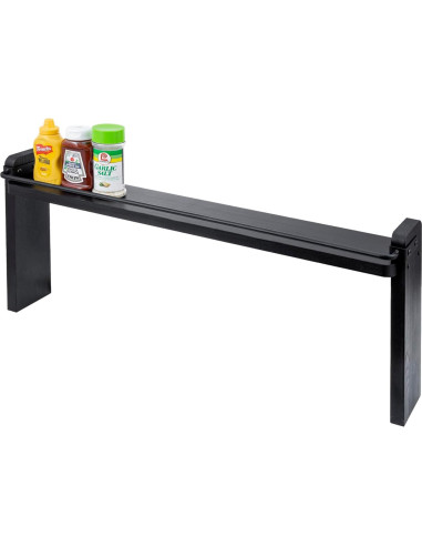 Estante de Especias MyGift 84 cm Madera Negra Industrial