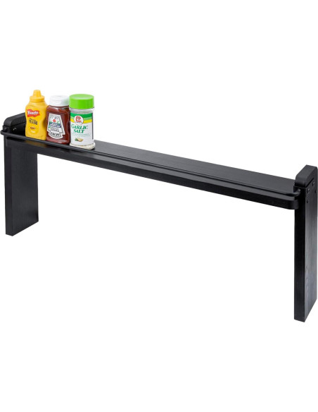 Estante de Especias MyGift 84 cm Madera Negra Industrial