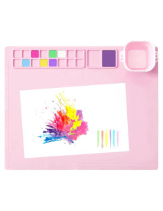 Alfombrilla de Pintura de Silicona MEKOTRIN 50.8x40.6cm Rosa