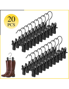 20 Ganchos de Acero Inoxidable JOINSI para Botas y Ropa 2