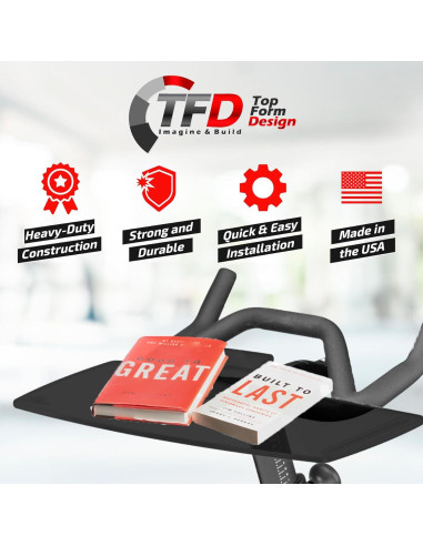 Bandeja Soporte TFD Sidewinder+ para Peloton Bike Plus - Negro