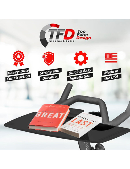 Bandeja Soporte TFD Sidewinder+ para Peloton Bike Plus - Negro